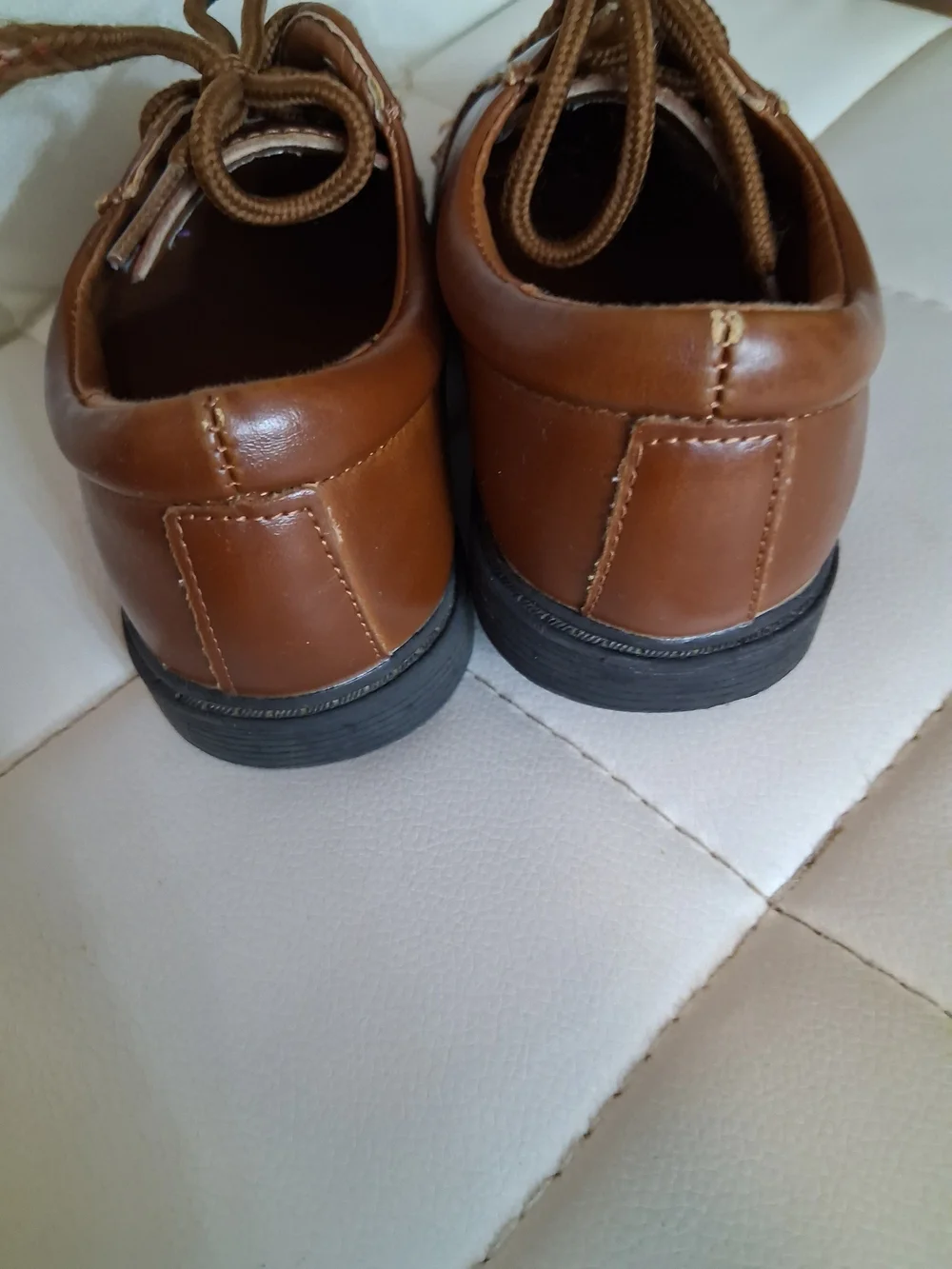Stacey Adams Kids Classic Brown Lace-Up Boys Dress Shoes 8